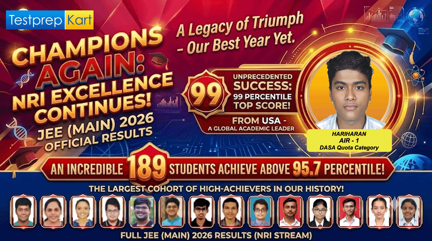 TestprepKart JEE Main 2026 NRI Results