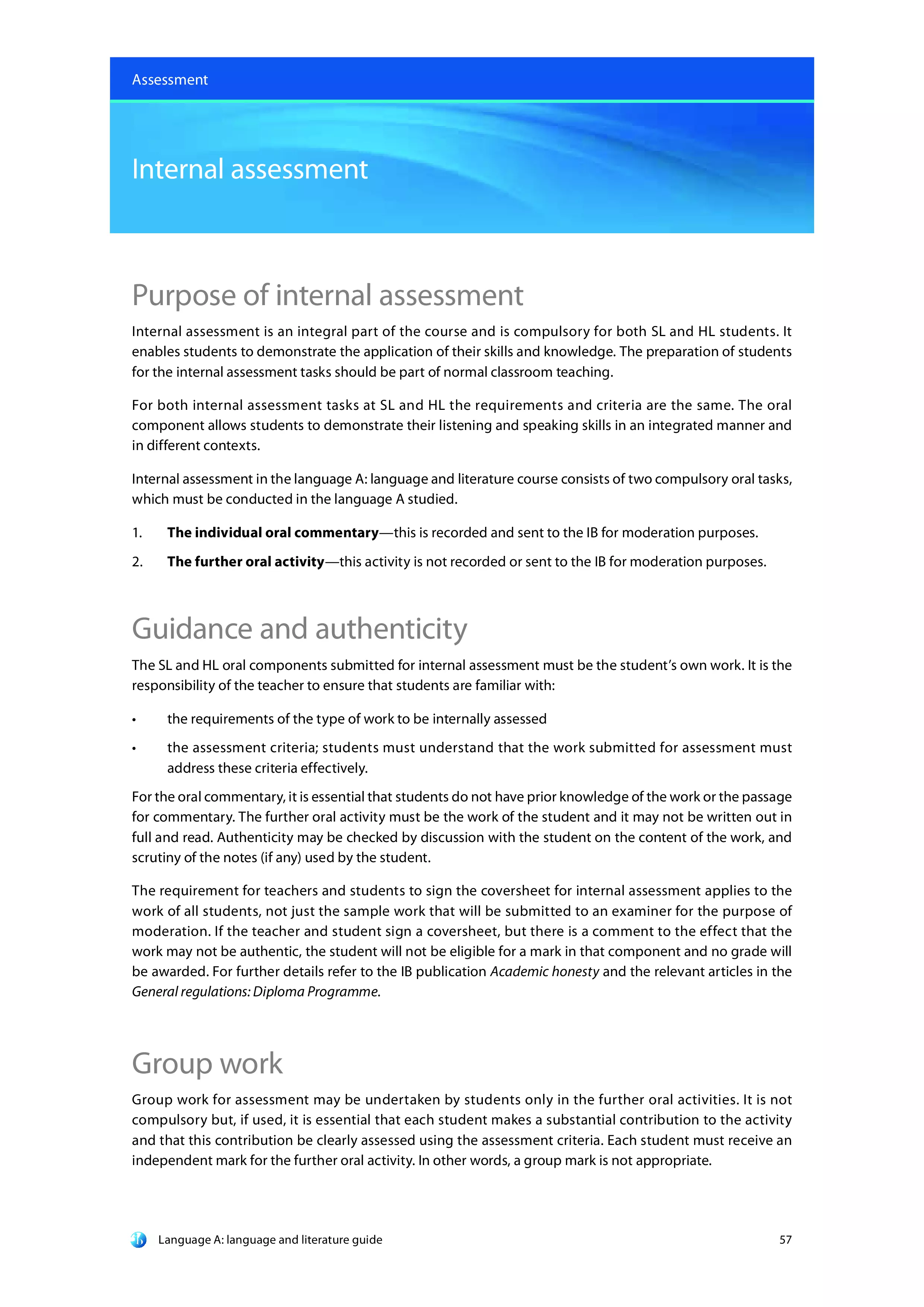 IB English A Internal Assessment guide download preview