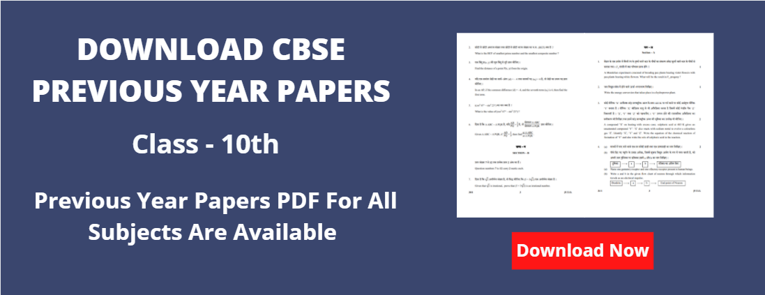 CBSE Class 10 Previous Year Question Papers Download