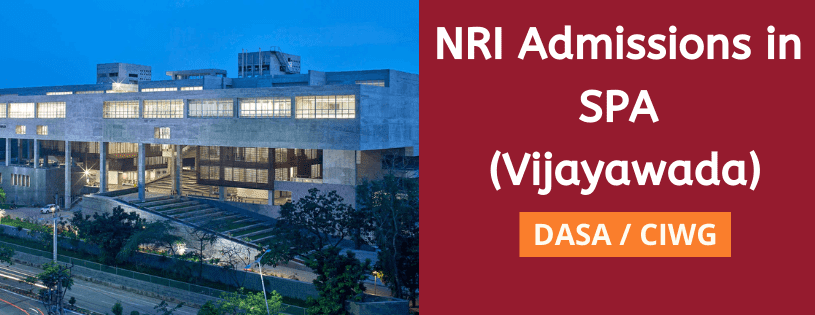 NRI Admission in School of Planning and Architecture, Vijayawada