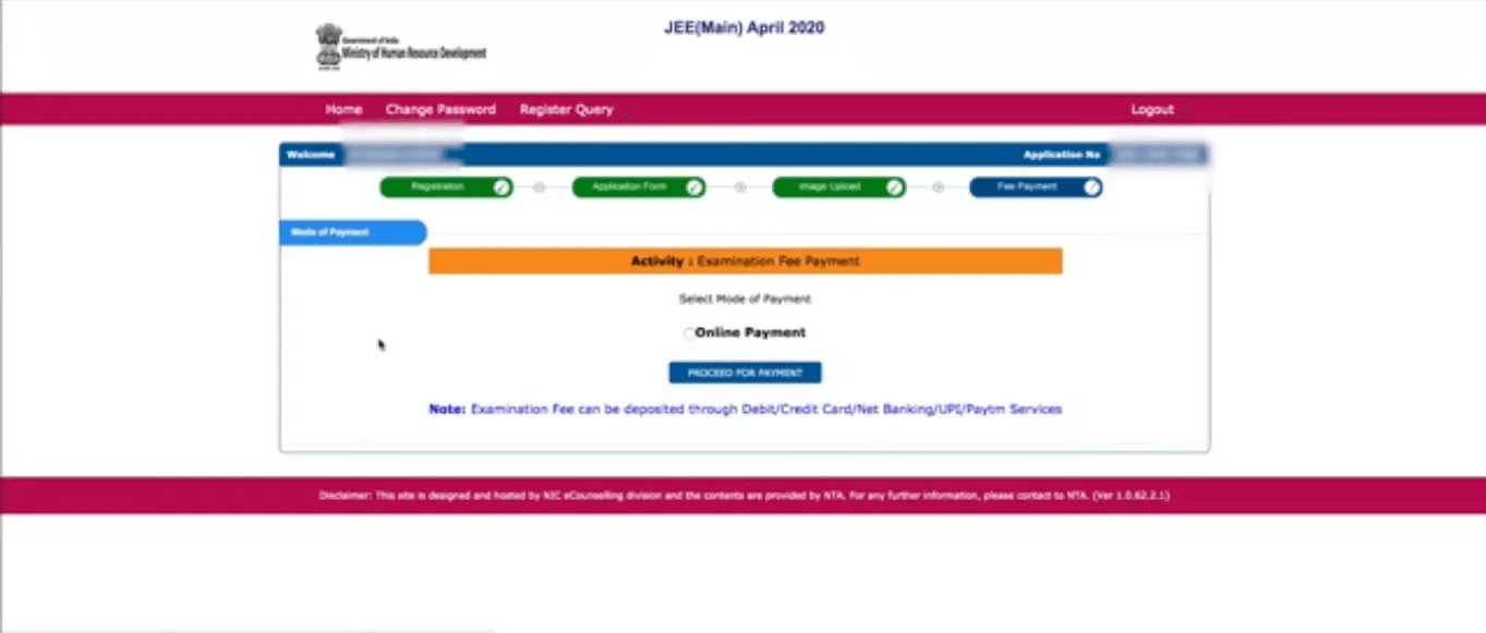  JEE Main Application Fee For NRI & Indians