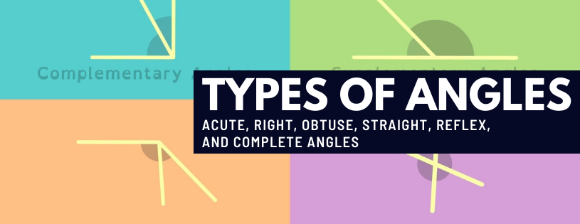 Types of Angles - Acute, Right, Obtuse, Straight, Reflex and Complete Angles