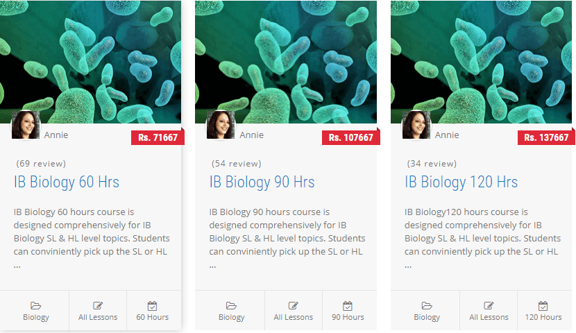 IB tutoring For biology 