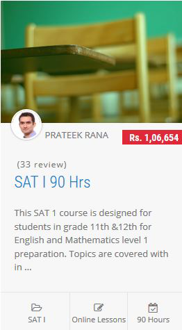 SAT Online Course Details