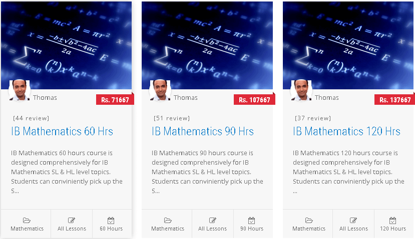  
IB Maths HL & SL Prep 