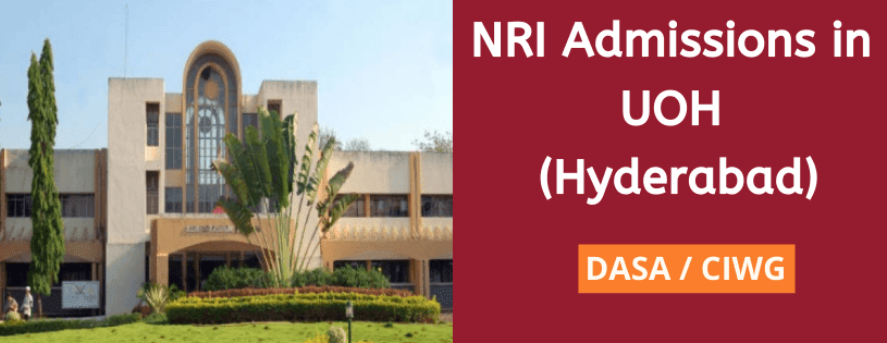 NRI admission in UNIVERSITY OF HYDERABAD, Hyderabad