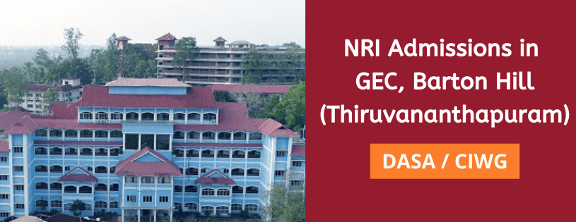 NRI Admission in Government Engineering College, Barton Hill, Thiruvananthapuram