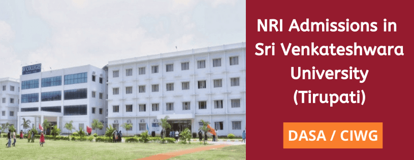 NRI admission in Sri Venkateshwara University Tirupati