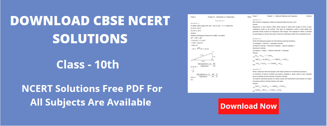 CBSE Class 10 NCERT Solutions Download