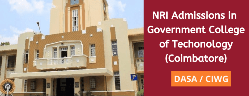 NRI Admission quota in Government College of Technology, Coimbatore