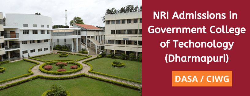 NRI Admission in Government College of Engineering, Dharmapuri