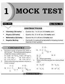 JEE Main Mock Test Physics