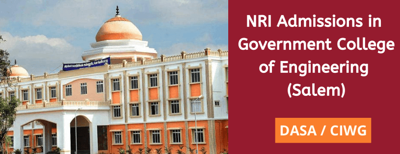 NRI Admission in Government College of Engineering, Salem