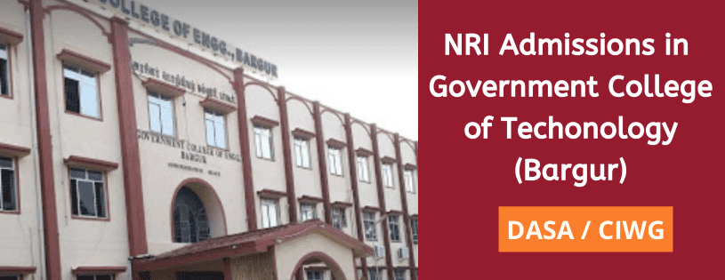 NRI Admission in Government College of Engineering, Bargur