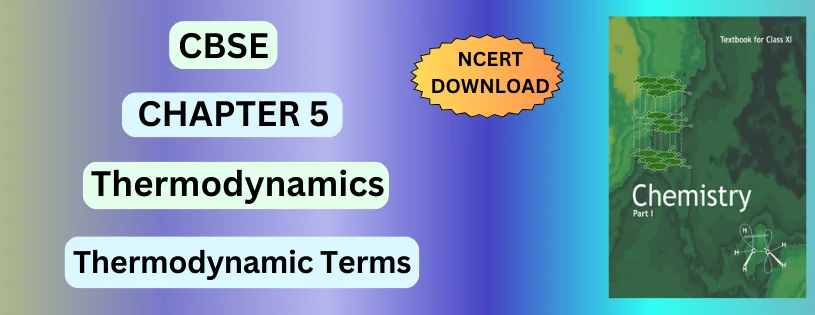 CBSE Class 11 Thermodynamic Terms Detail and Preparation Downloads